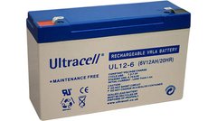 Батарея акумуляторна Ultracell UL12-6, 6В 12 Агод, AGM