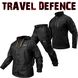 Комплект мілітарі Travel Defence Black 3 в 1 Таслан Мікрофліс MC00267 фото 1
