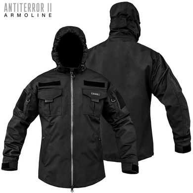 Куртка тактична Antiterror II Black Мембрана