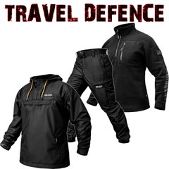 Комплект Travel Defence 3 в 1 Black Анорак Таслан Микрофлис