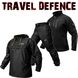 Комплект Travel Defence 3 в 1 Black Анорак Таслан Мікрофліс MC00273 фото 1