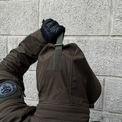 Куртка зимова SoftShell DIVISION + толстовка фліс OLIVE 2 в 1