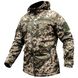 Куртка зимова SoftShell DIVISION + толстовка флис (ММ14 Укрпіксель) 2 в 1 JA011 фото 1