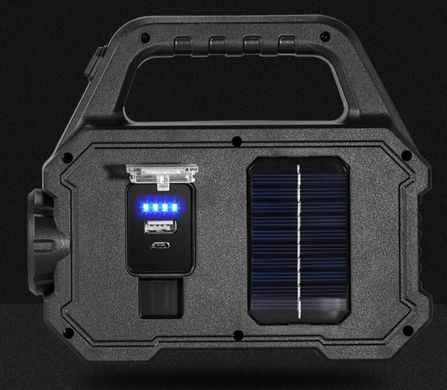 Фонарь-Повербанк с солнечой батареей и USB
