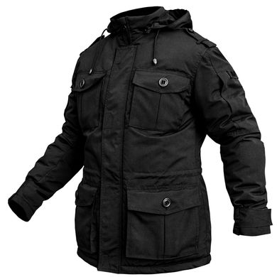 Куртка бушлат зимова RAPTOR-3 ВВЗ BLACK (Мембрана + Синтепон + Фліс)