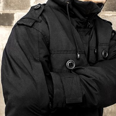 Куртка бушлат зимова RAPTOR-3 ВВЗ BLACK (Мембрана + Синтепон + Фліс)